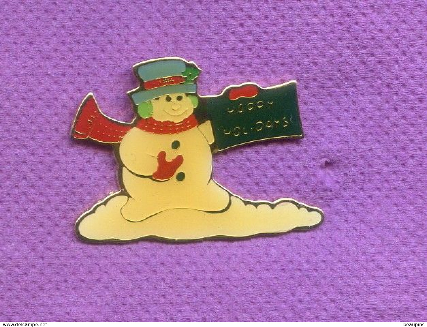 Rare Pins Bonhomme De Neige N338 - Christmas