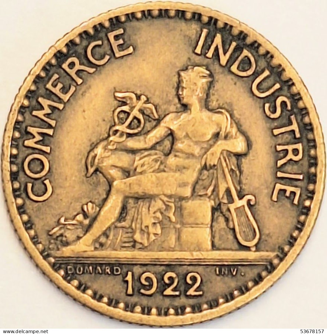 France - Franc 1922, KM# 876 (#4065) - 1 Franc