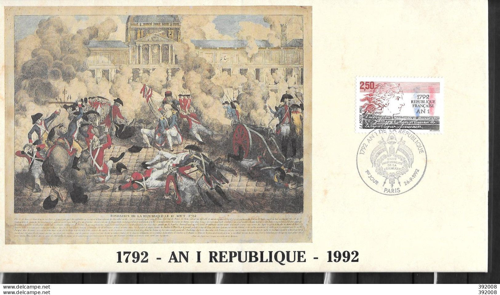 PARIS - 1992 - AN I REPUBLIQUE - 117 - 23 X 13 Cm - Révolution Française