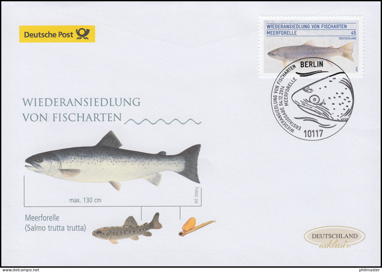 3120 Meerforelle, Schmuck-FDC Deutschland Exklusiv - Storia Postale