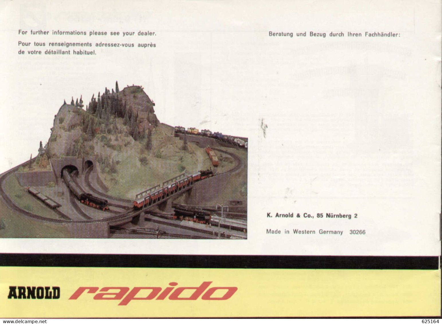 Catalogue ARNOLD RAPIDO Neuheiten 1966 Spur N = 9 Mm Maßstab 1/160 - En Allemand, Français Et Anglais - Allemand