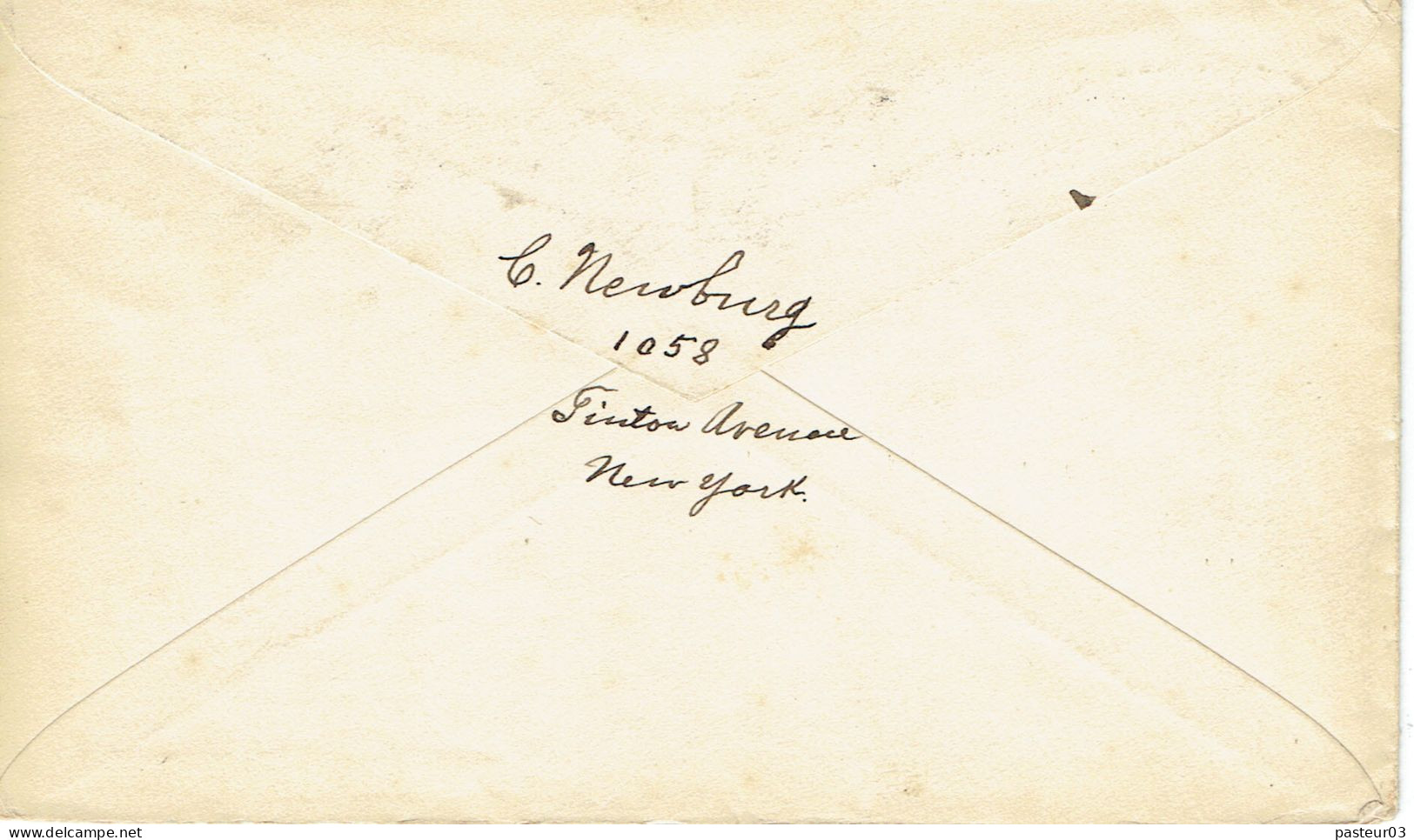 Etats Unis Entier Postal Enveloppe 5 C. Beige Enveloppe De New York à Destination De L'Allemagne - Autres & Non Classés