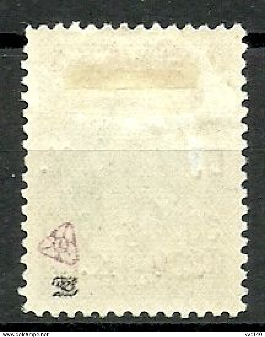 Turkey; 1930 Ankara-Sivas Railway Stamp ERROR "Value Part Of The Overprint Shifted To The Left" MH* RRR - Ungebraucht