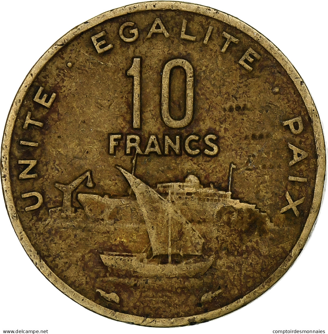 Djibouti, 10 Francs, 1989 - Dschibuti