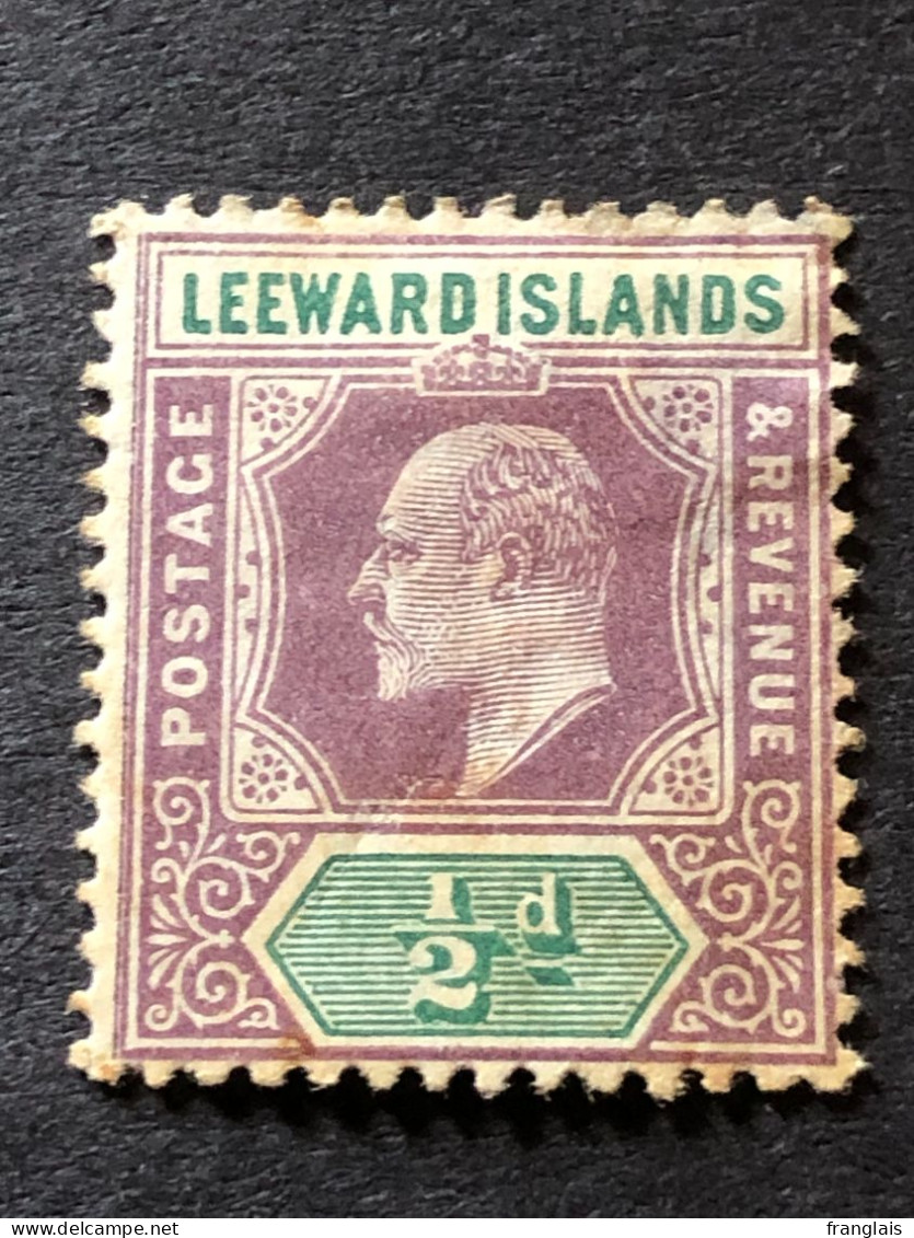 SG 29  ½d Purple And Green MH * - Leeward  Islands