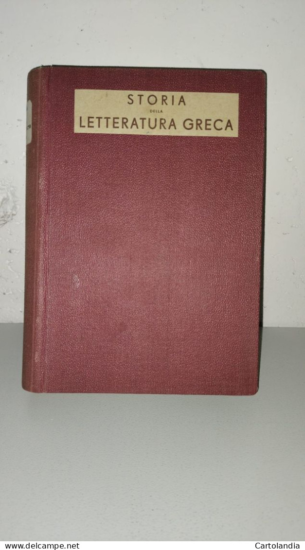 Storia Della Letteratura Greca   - A4 - Andere & Zonder Classificatie