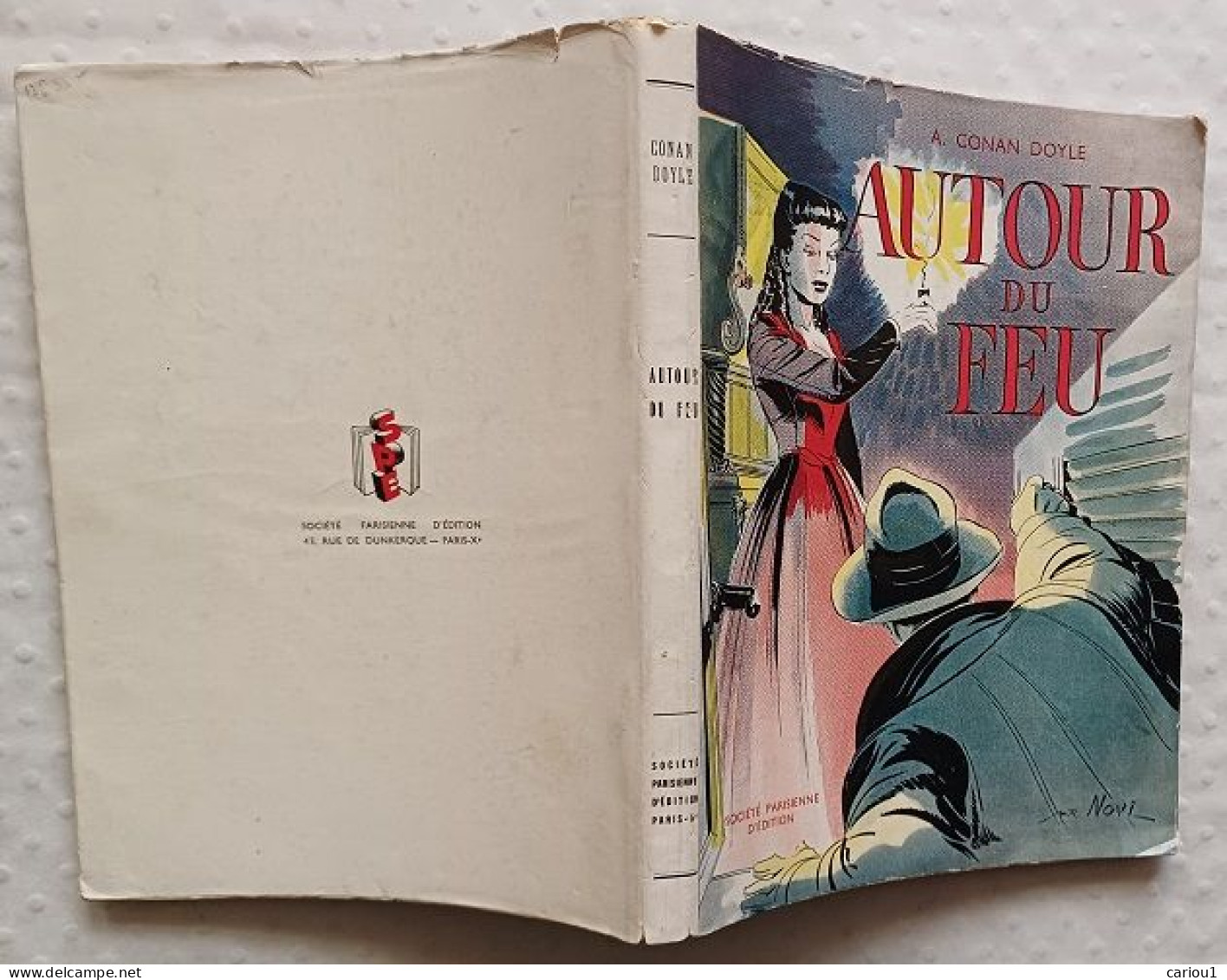 C1  CONAN DOYLE Autour Du Feu 1946 JAQUETTE Marc Rene NOVI Fantastique - Fantastique