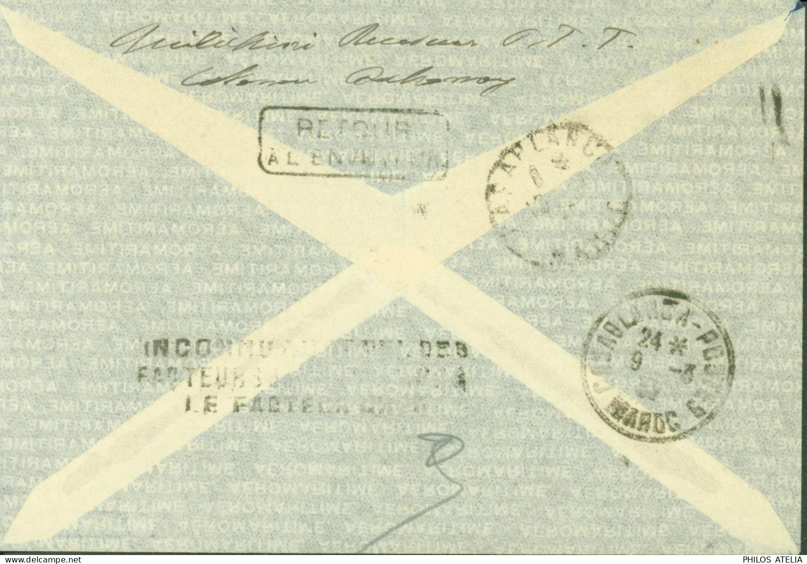 Dahomey YT N° 79 90 99 101 Avion Cachet Cote Occidentale D'Afrique Maroc 1er Voyage Mars 1937 Aéromaritime Air France - Lettres & Documents