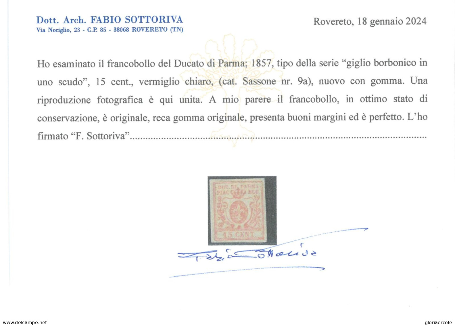 P2968 A - PARMA SASS. 9 A, TL, BUONI MARGINI, MOLTO FRESCO - Parme