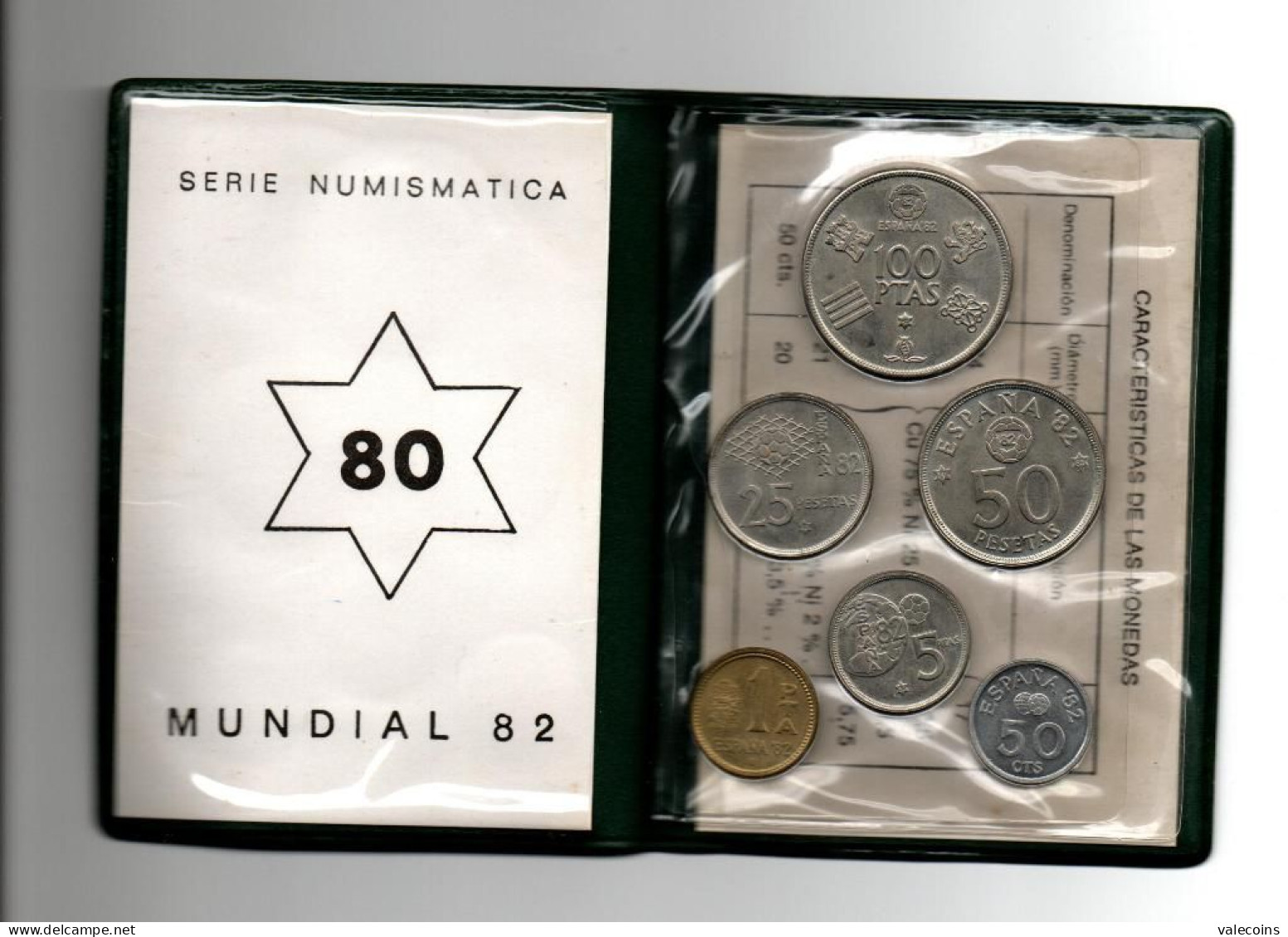 Spagna España Spain - 1982 - 6 COINS - Football Soccer Mundial Mondiale - KMS OFFICIAL ISSUE - LIMITED ISSUE - Sets Sin Usar &  Sets De Prueba