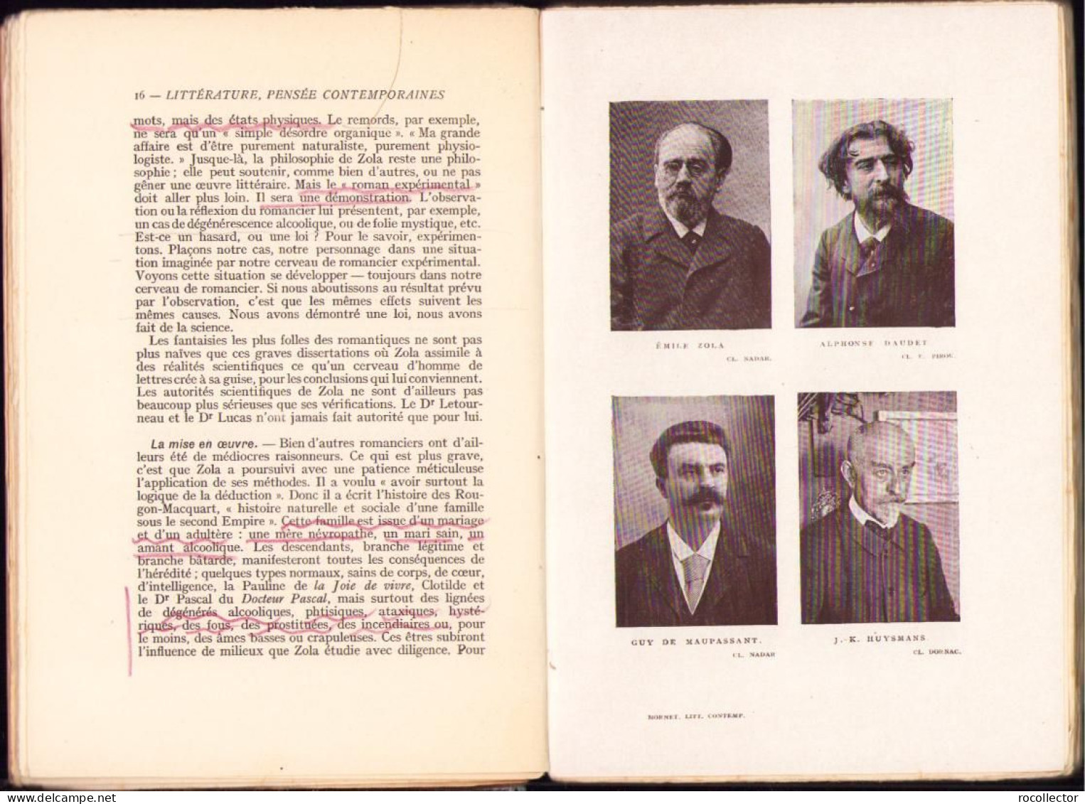 Histoire De La Littérature Et De La Pensée Francaises Contemporaines 1870-1925 Par Daniel Mornet C1312 - Livres Anciens