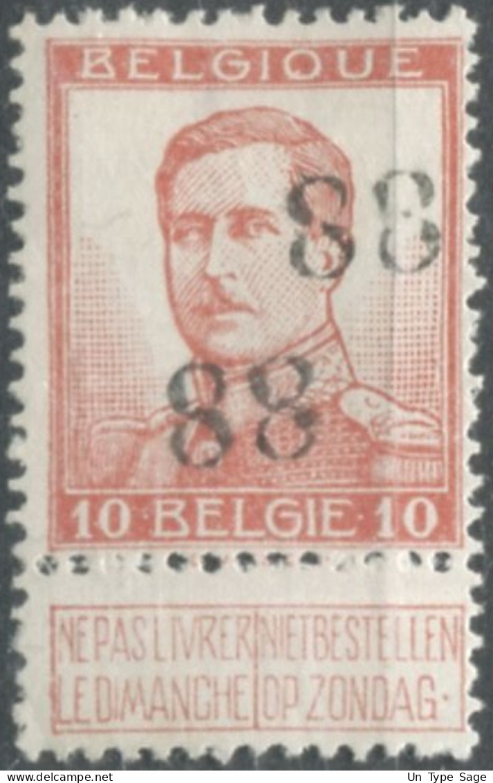 Belgique, Chiffre De Quittance 88 Sur Timbre - (F771) - Altri & Non Classificati