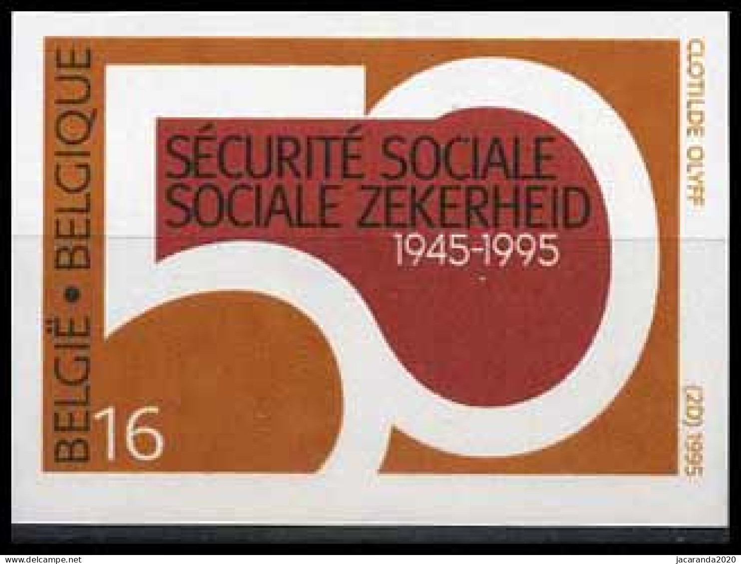 België 2588 ON - 50 Jaar Rijksdienst Sociale Zekerheid - R.S.Z. - 50 Ans De L'Off. Nat. De La Sécur. Sociale - O.N.S.S. - 1981-2000