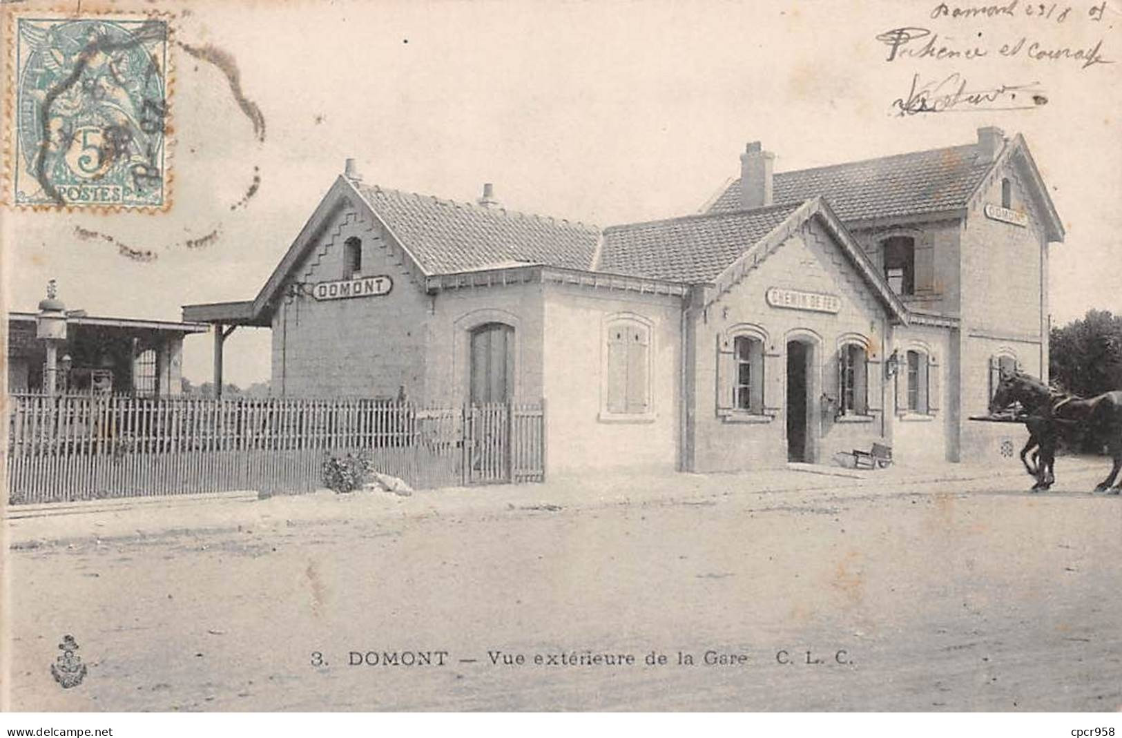 95 - DOMONT - SAN66425 - Vue Extérieure De La Gare - Domont