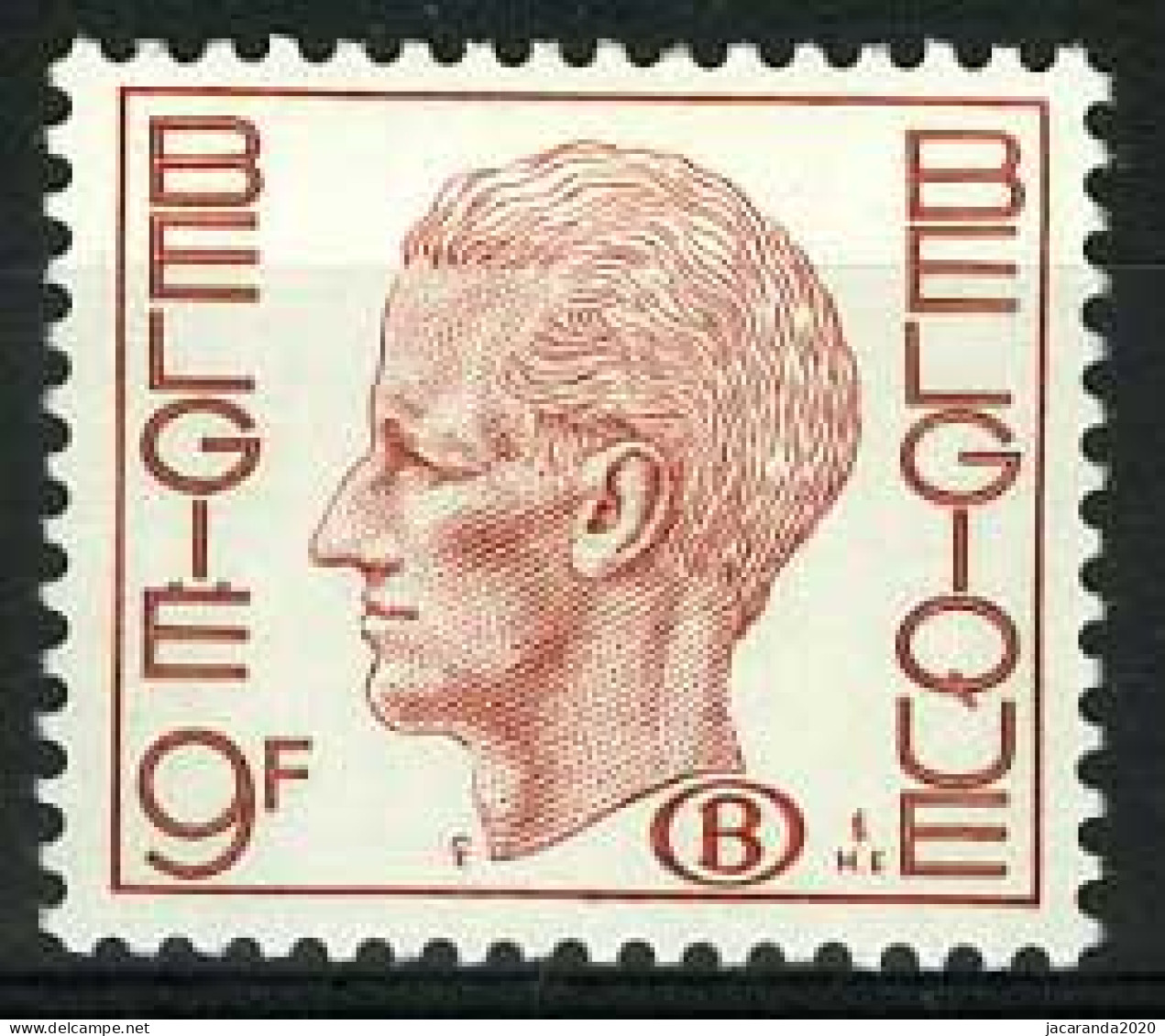 België S81 ** - Koning Boudewijn - Elström - 9F Oranje - Polyvalent - P5 - Dienstzegels - Timbres De Service - Mint