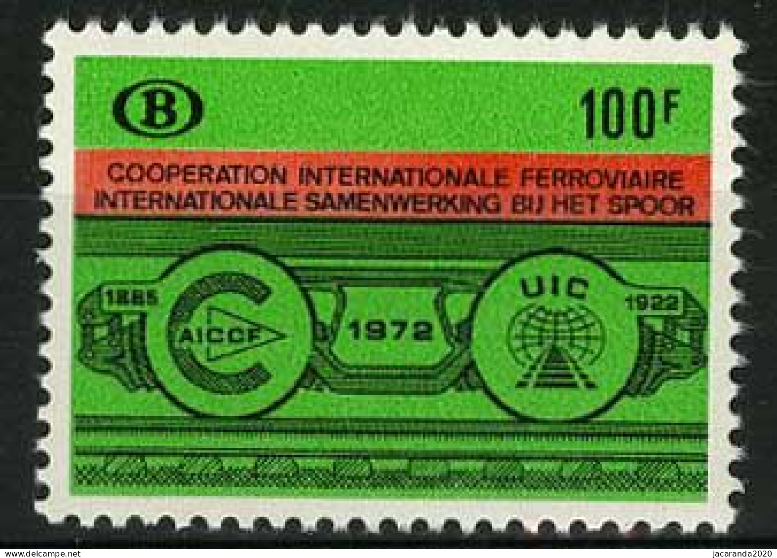 België TR423 ** - 50 Jaar Internationale Spoorwegunie - 50e Anniv. De La Coopération Internationale Ferroviaire - Mint