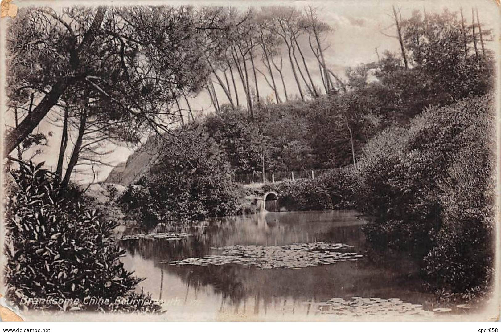 Royaume-Uni - N°91590 - Angleterre - BOURNEMOUTH - Branksome Chine - Un étang - Carte Photo - Bournemouth (until 1972)