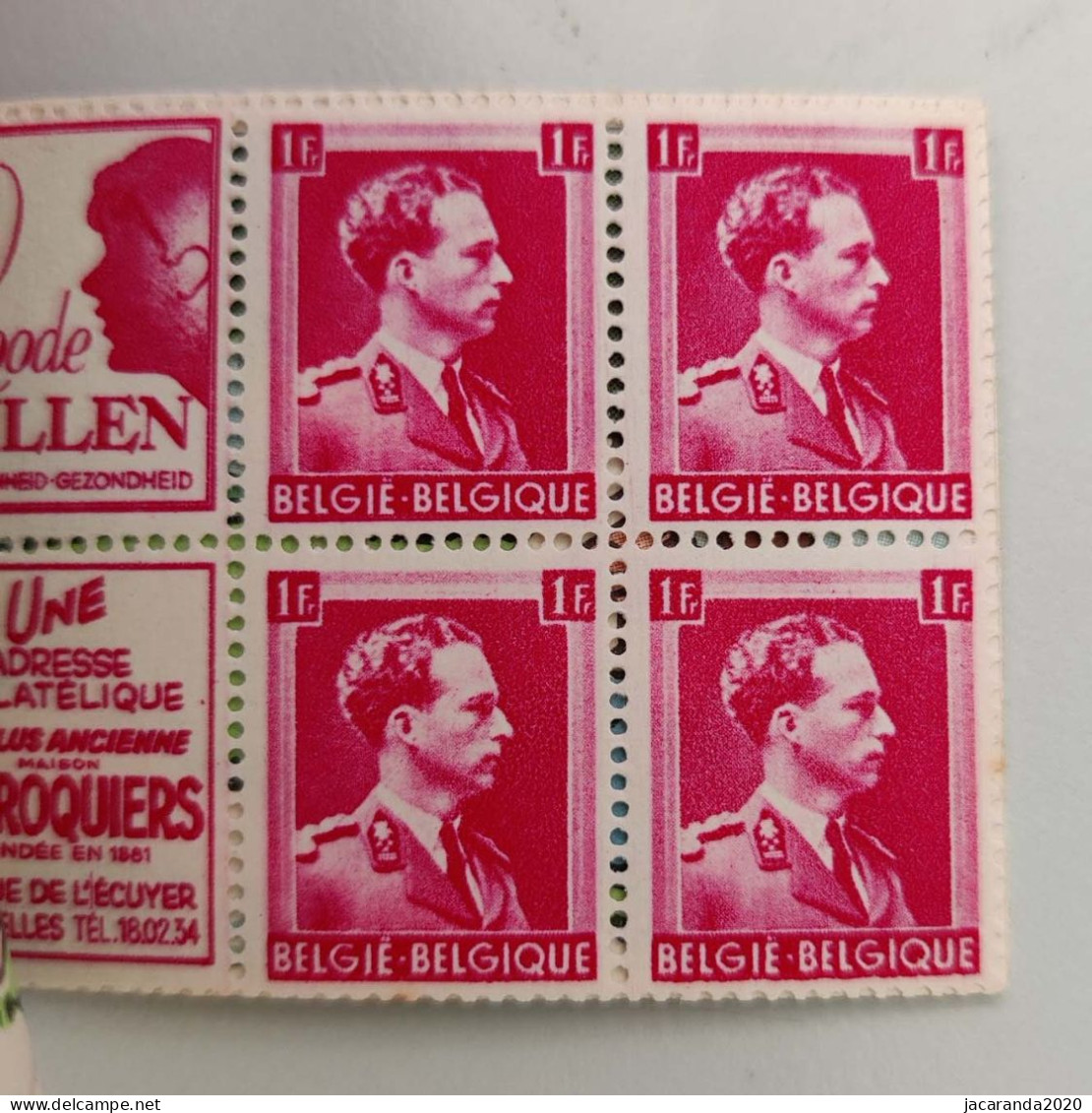 België A35b - Boekje "Een Wonderbare Vischvangst" - "Krefft" - 1941 - Zwarte Rugband - 1907-1941 Old [A]