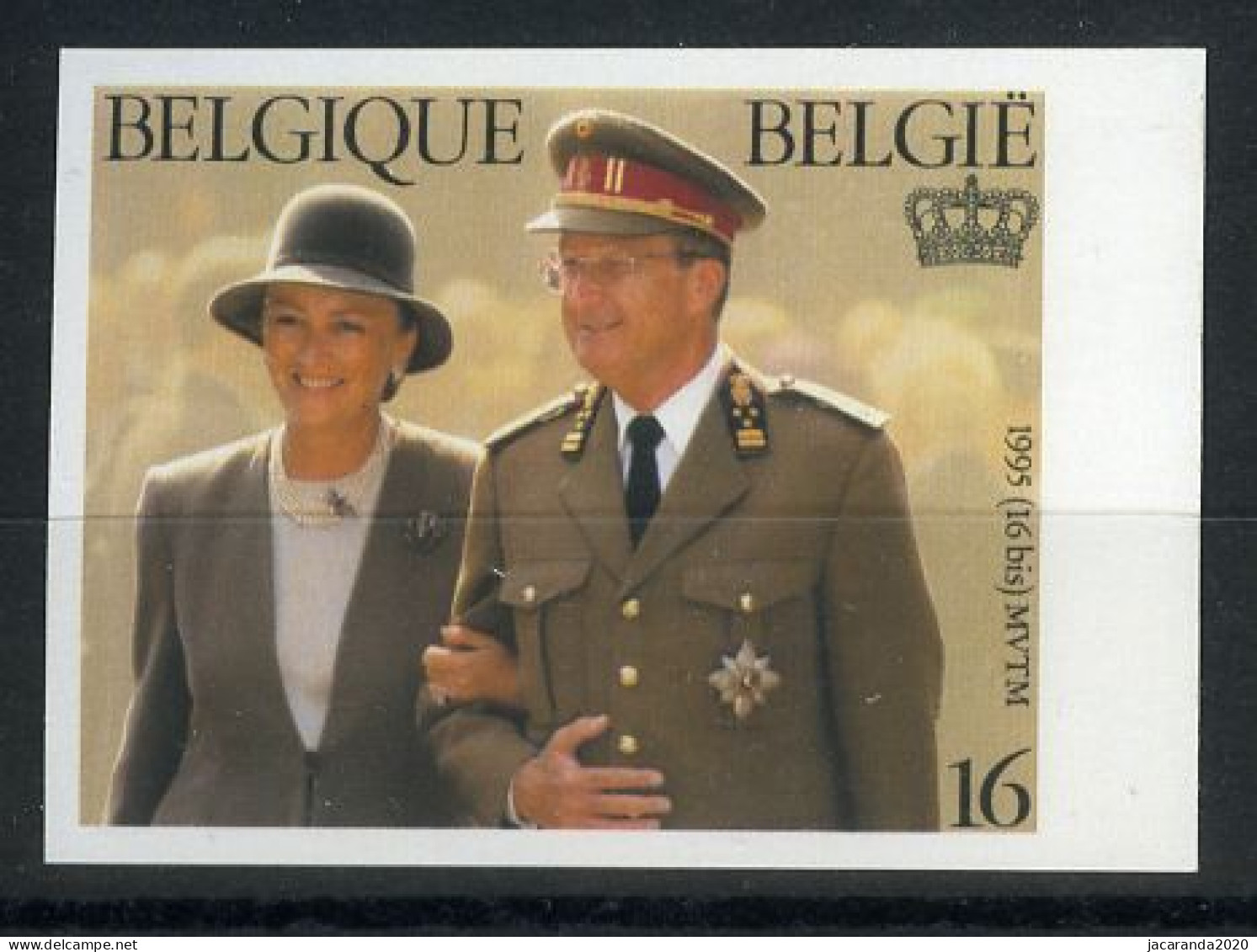 België 2621 ON - Koning / Roi Albert II - Koningin / Reine Paola - 1981-2000