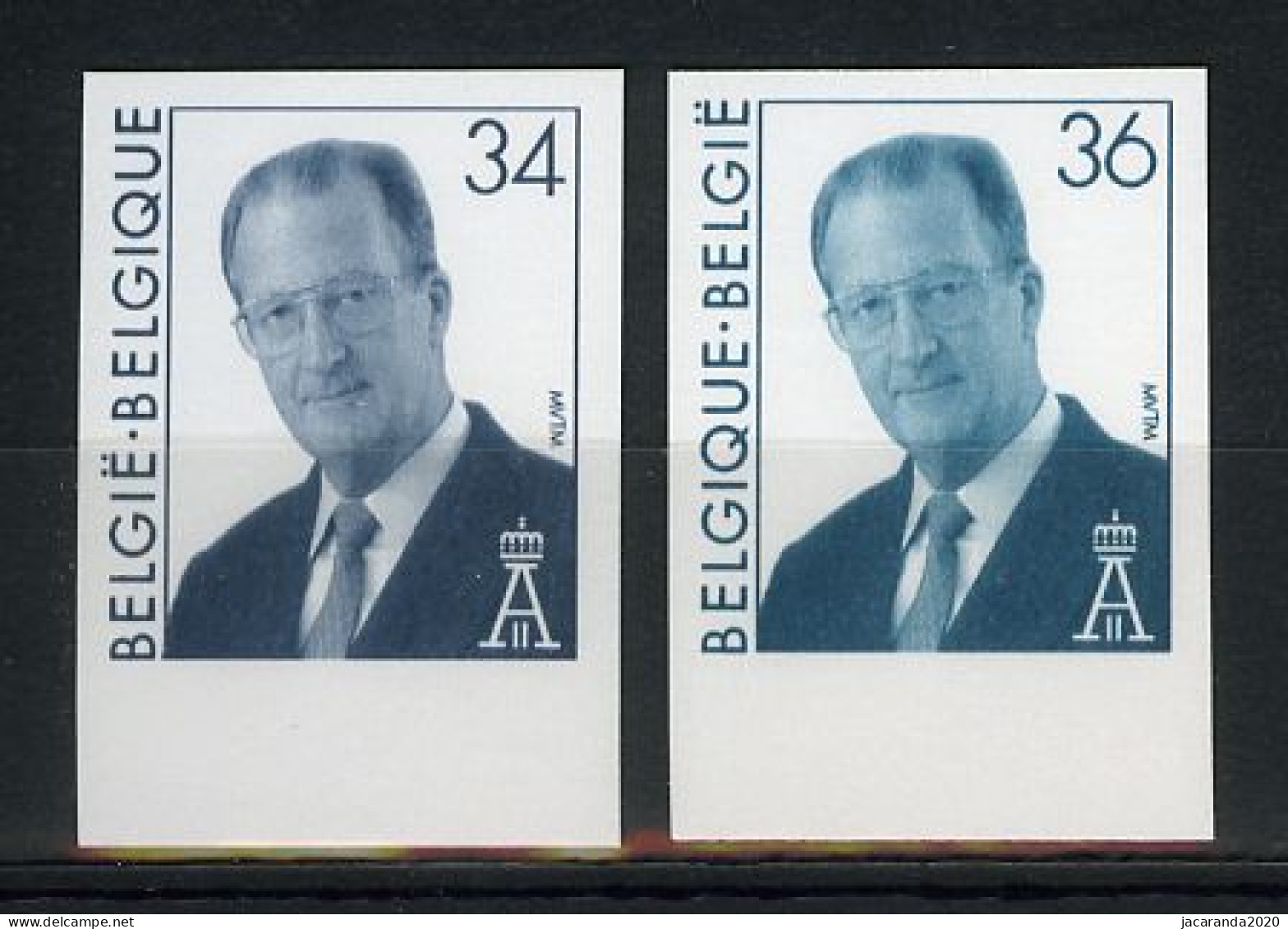 België 2690/91 ON - Koning Albert II - Roi Albert II - Sonstige & Ohne Zuordnung