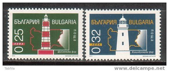 BULGARIA ~ 2001 - Des Phare Bulgar - 2v** - Perforation Normal - Ungebraucht