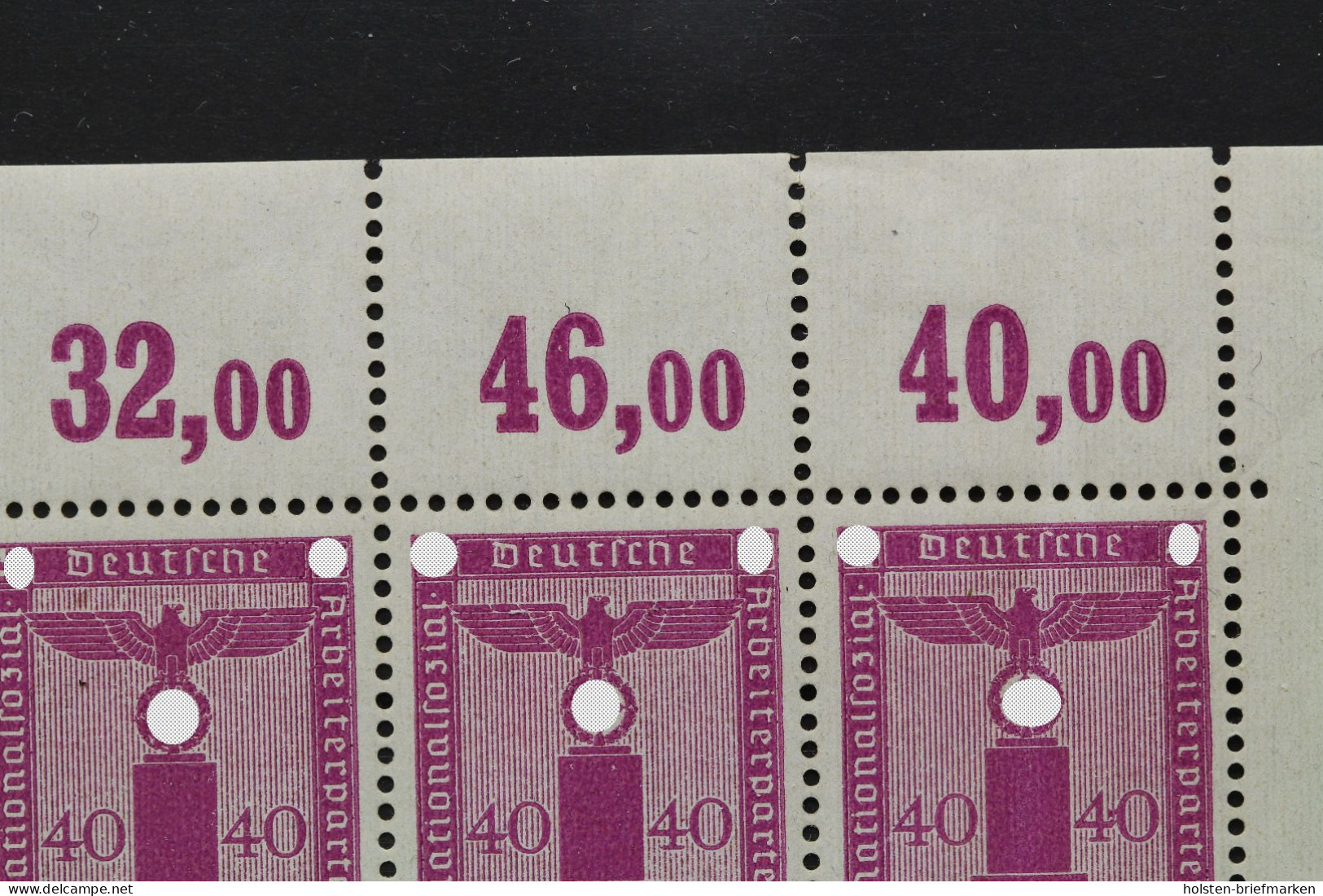 Deut. Reich Dienst, MiNr. 165 Br I, 15er Block, Ecke Re. Ob., Postfrisch - Variétés & Curiosités