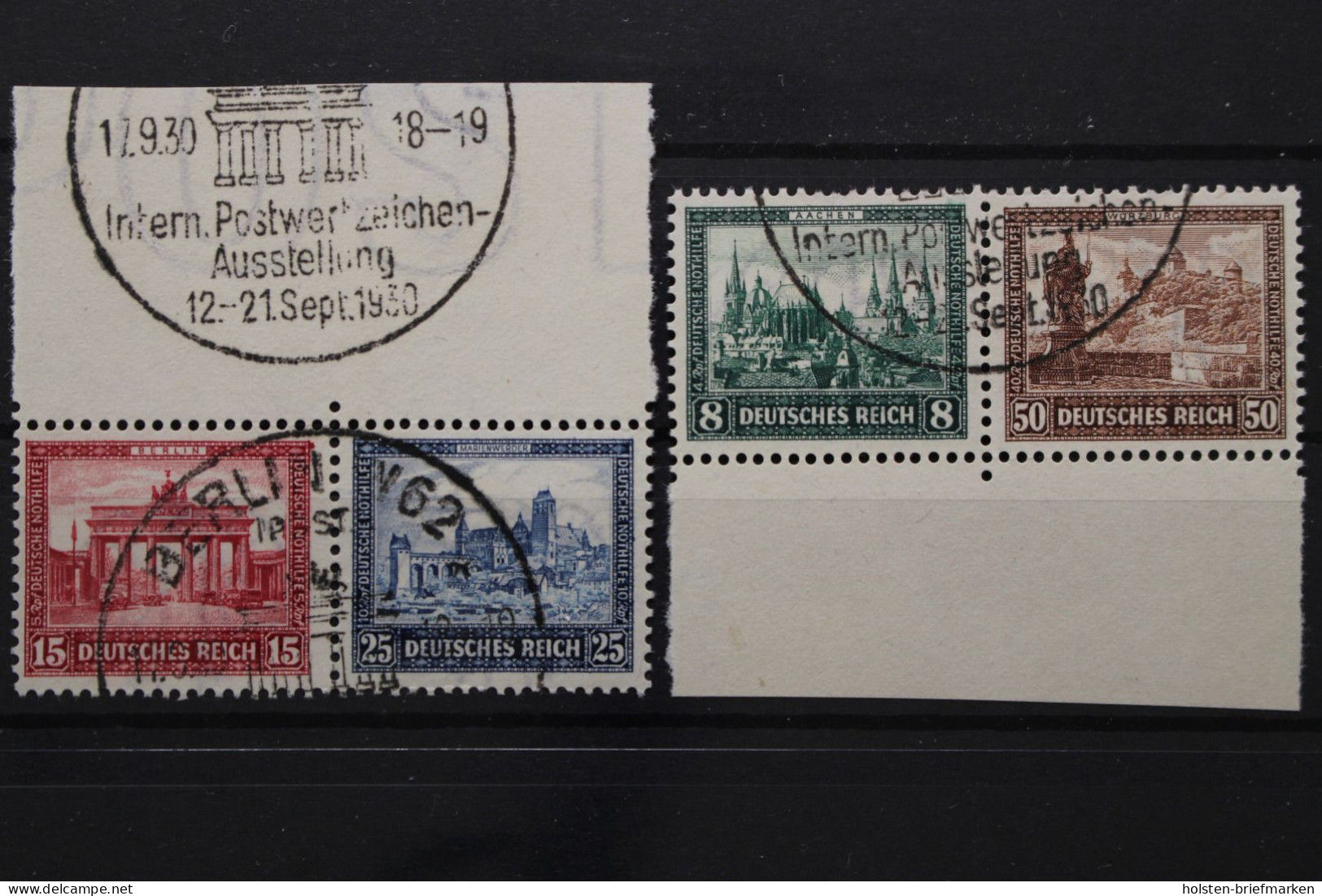 Deutsches Reich, MiNr. 446-449 IPOSTA, Sonderstempel, BPP Signatur - Sonstige & Ohne Zuordnung