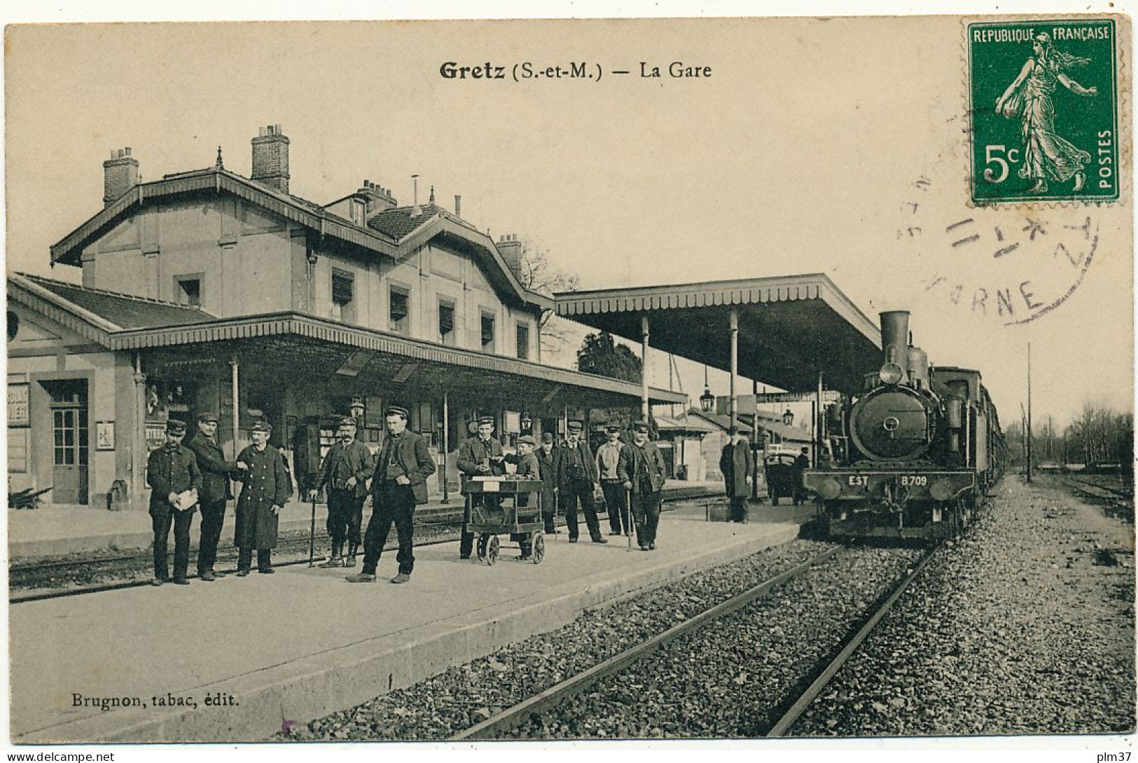 GRETZ - La Gare, Beau Plan De Train - Gretz Armainvilliers