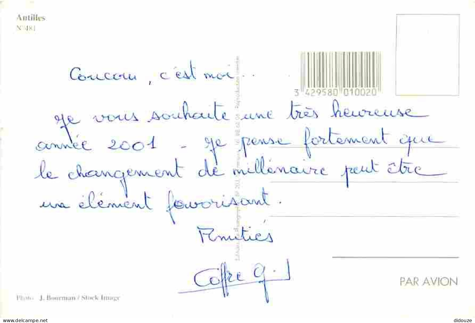 Antilles - Meilleurs Voeux Du 3e Millénaire - CPM - Voir Scans Recto-Verso - Sonstige & Ohne Zuordnung