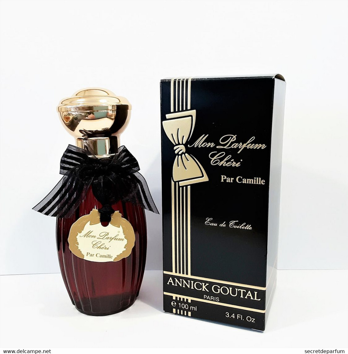 FLACON De Parfum Neuf  ANNICK GOUTAL   MON PARFUM CHÉRI   EDT  100 Ml Flacon Rouge + Boite - Femme