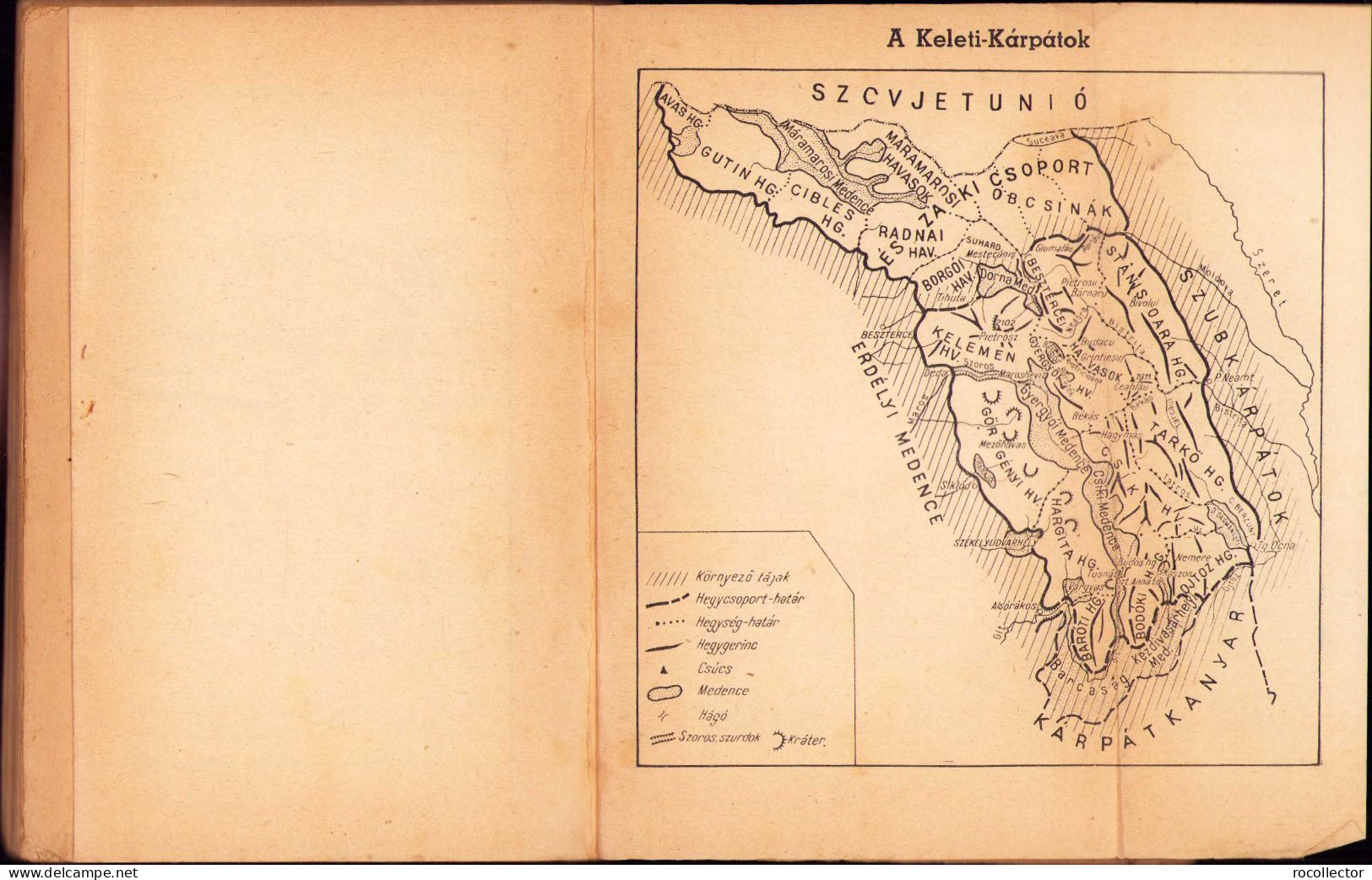 A Román Népköztársaság Földrajza, I Resz, 1952 C1143 - Alte Bücher