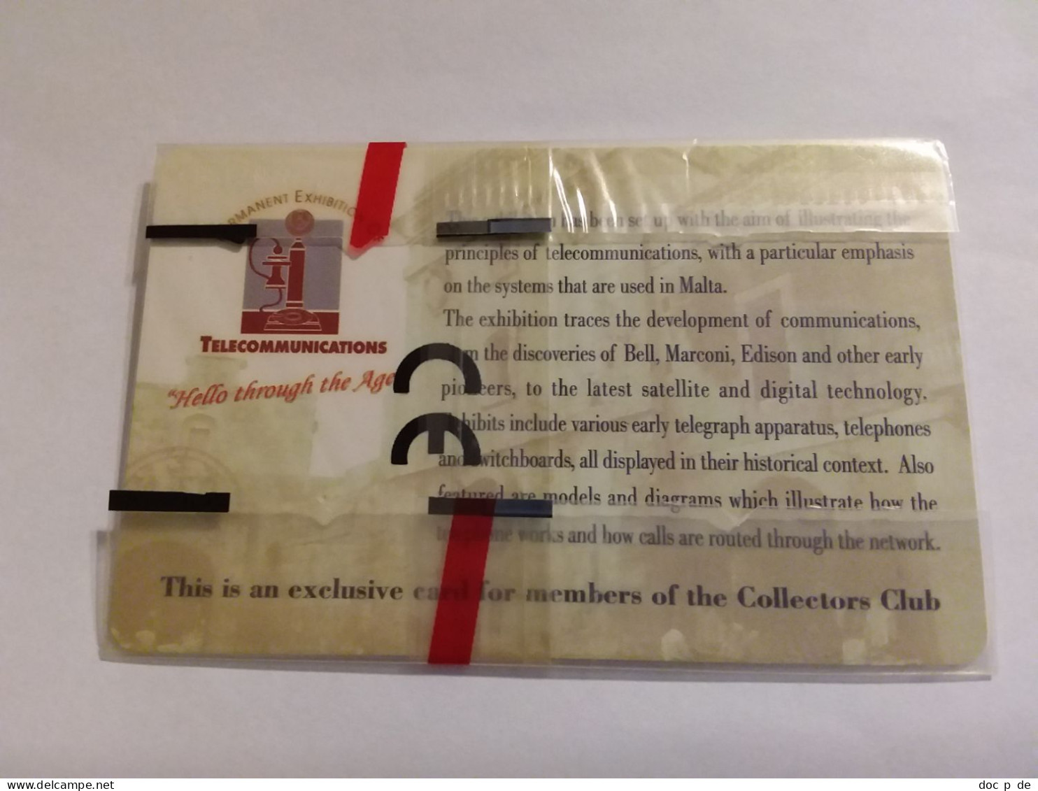 Malta - Maltacom Members Collectors Club Card 1998 Old Phone Mint In Blister  RARE - Malta