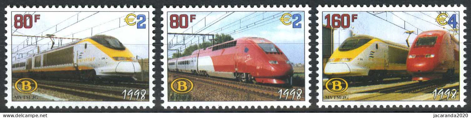 België TRV6/8 - Eurostar En Thalys - 1996-2013 Vignettes [TRV]