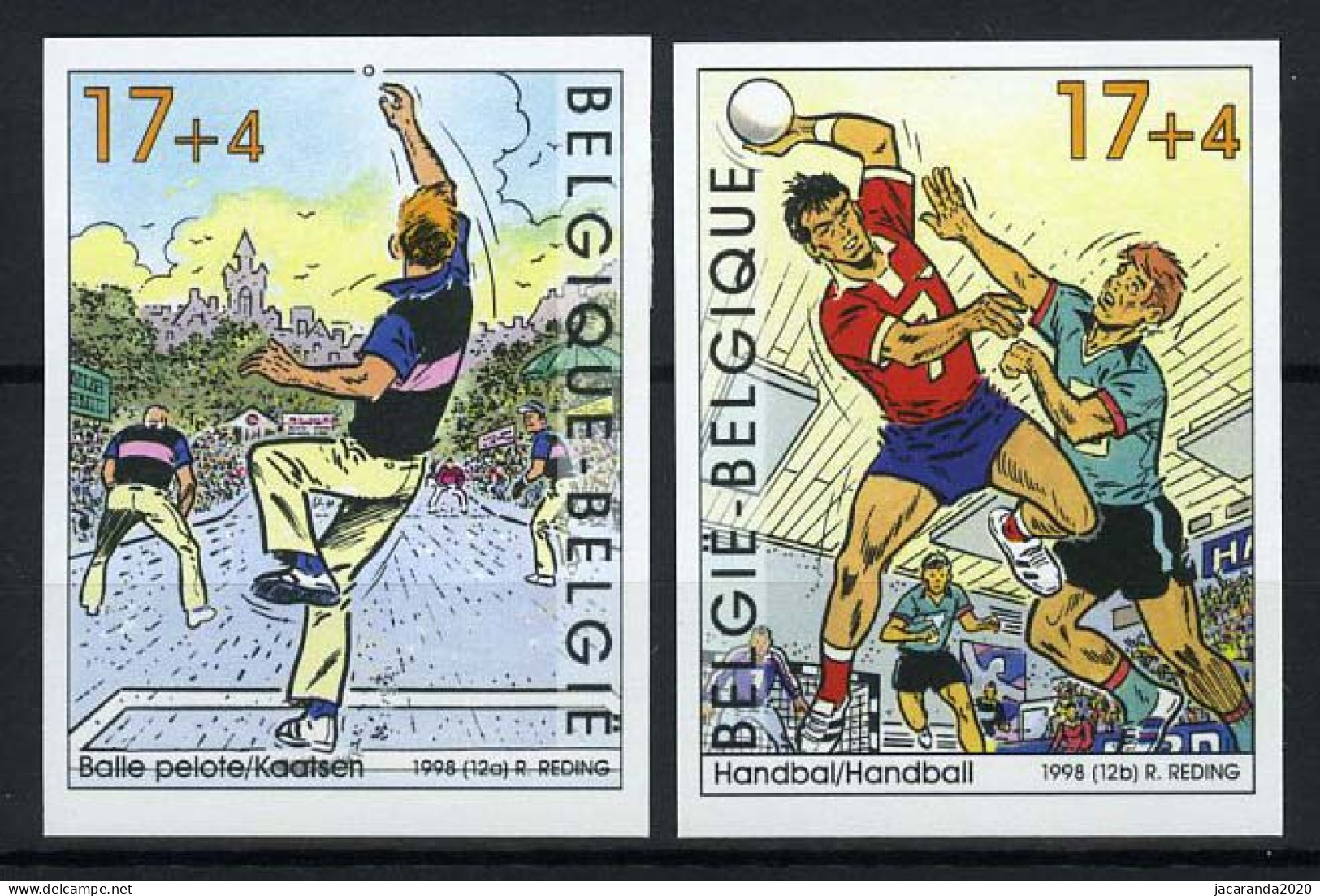 België 2760/61 ON - Sport - Kaatsen - Handbal  - 1981-2000