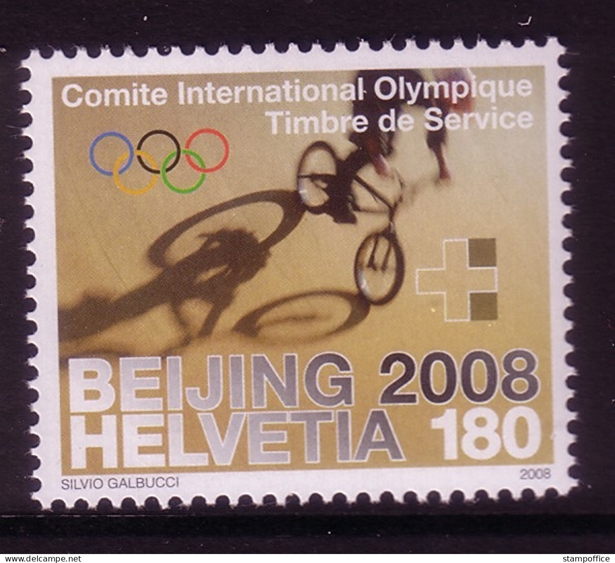 SCHWEIZ INTERNATIONALES OLYMPISCHES KOMITEE (IOC) MI-NR. 6 POSTFRISCH(MINT) OLYMPIADE 2008 TURIN PEKING RADFAHREN - Zomer 2008: Peking