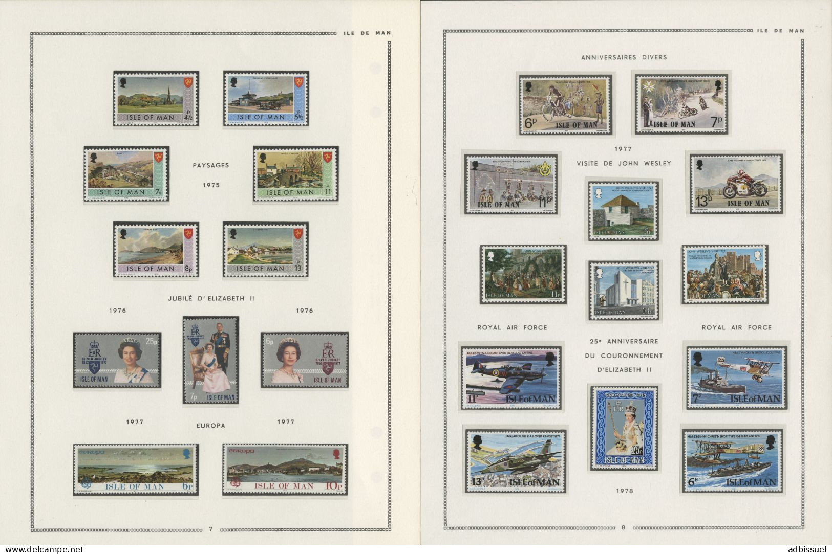 ILE DE MAN Collection De 1973 à 1988 Neufs ** (MNH) Cote Totale 424,05 € Voir Suite Et 18 Photos - Collections