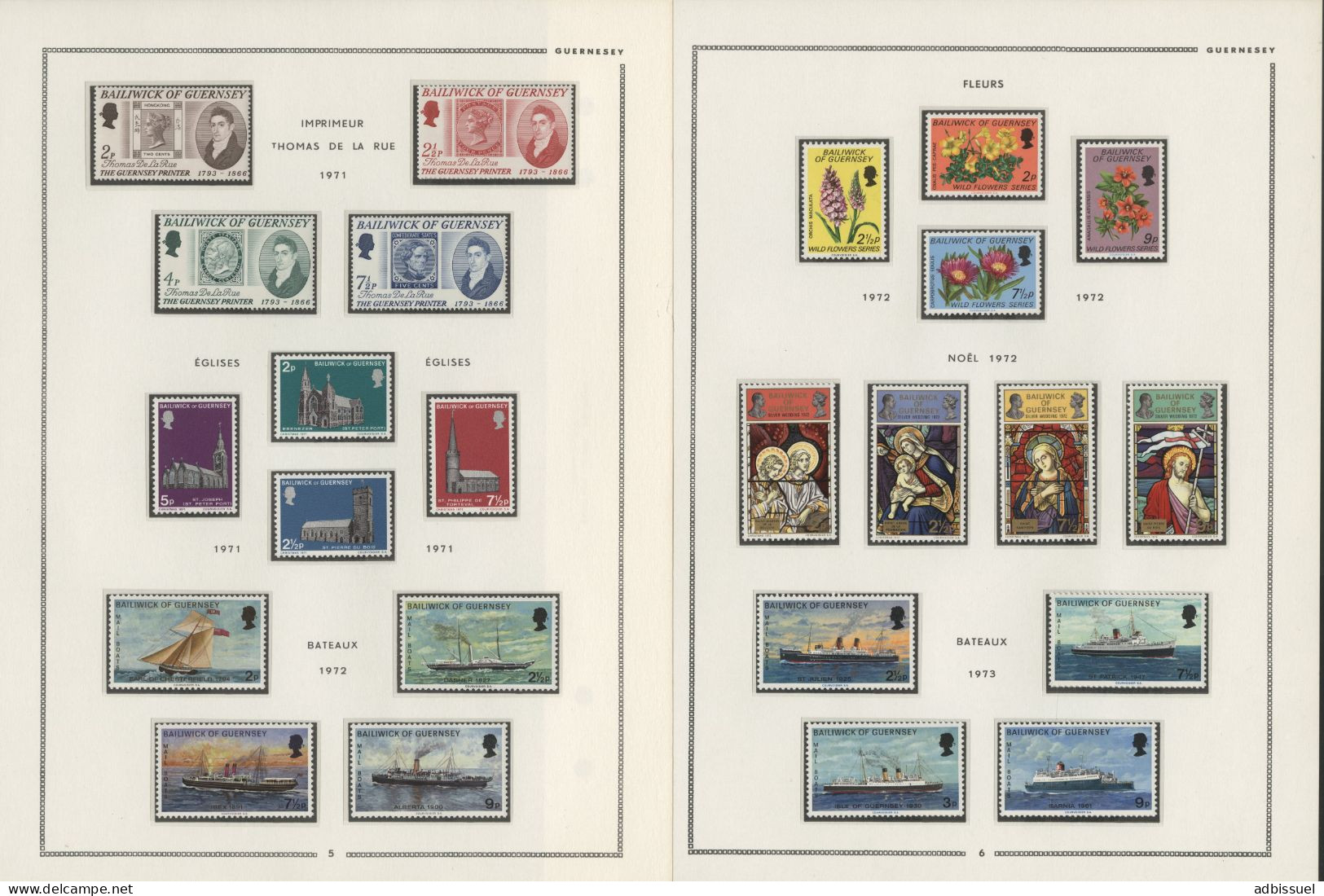 GUERNESEY Collection De 1968 à 1988 Neufs ** (MNH) Cote Totale 583,60 € Voir Suite Et 19 Photos - Sammlungen