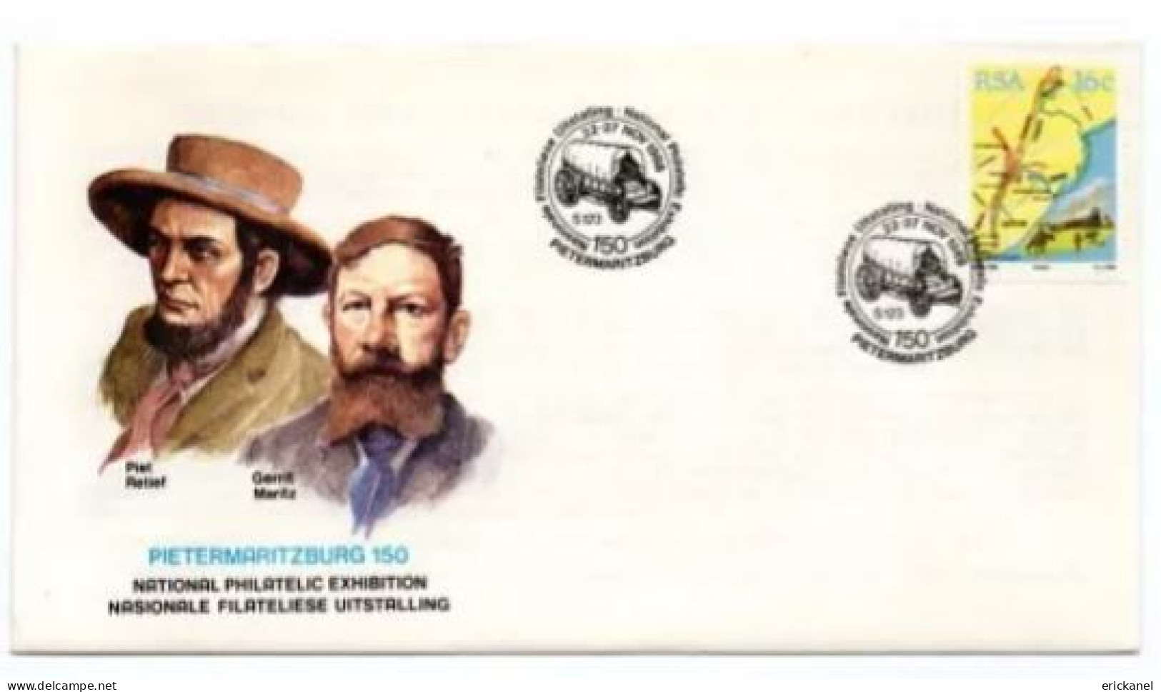 1988 SOUTH AFRICA Pietermaritzburg 150 National Philatelic Exhibition Commemorative Cover - FDC