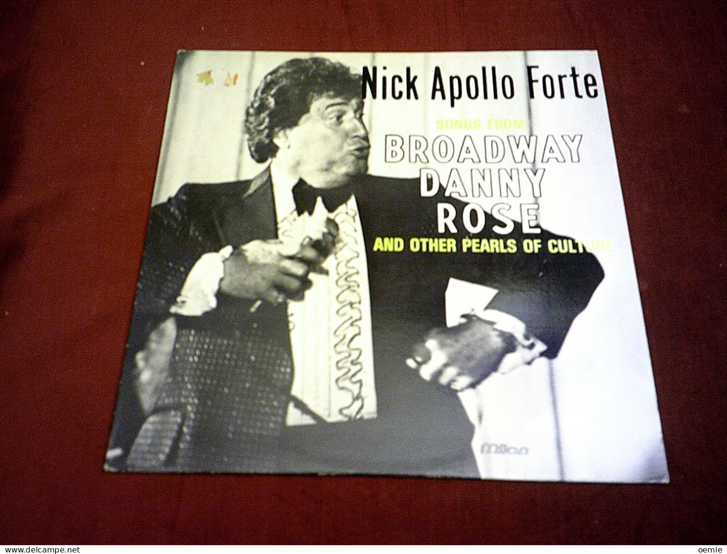 BANDE ORIGINALE  DU FILM  NICK APOLLO FORTE  BROADWAY ROSE - Música De Peliculas