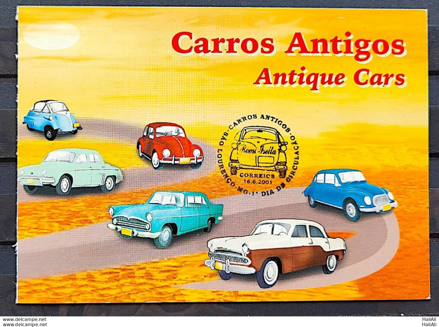 BRAZIL Maximmum Card Old Cars 2001 Postcard - Andere & Zonder Classificatie