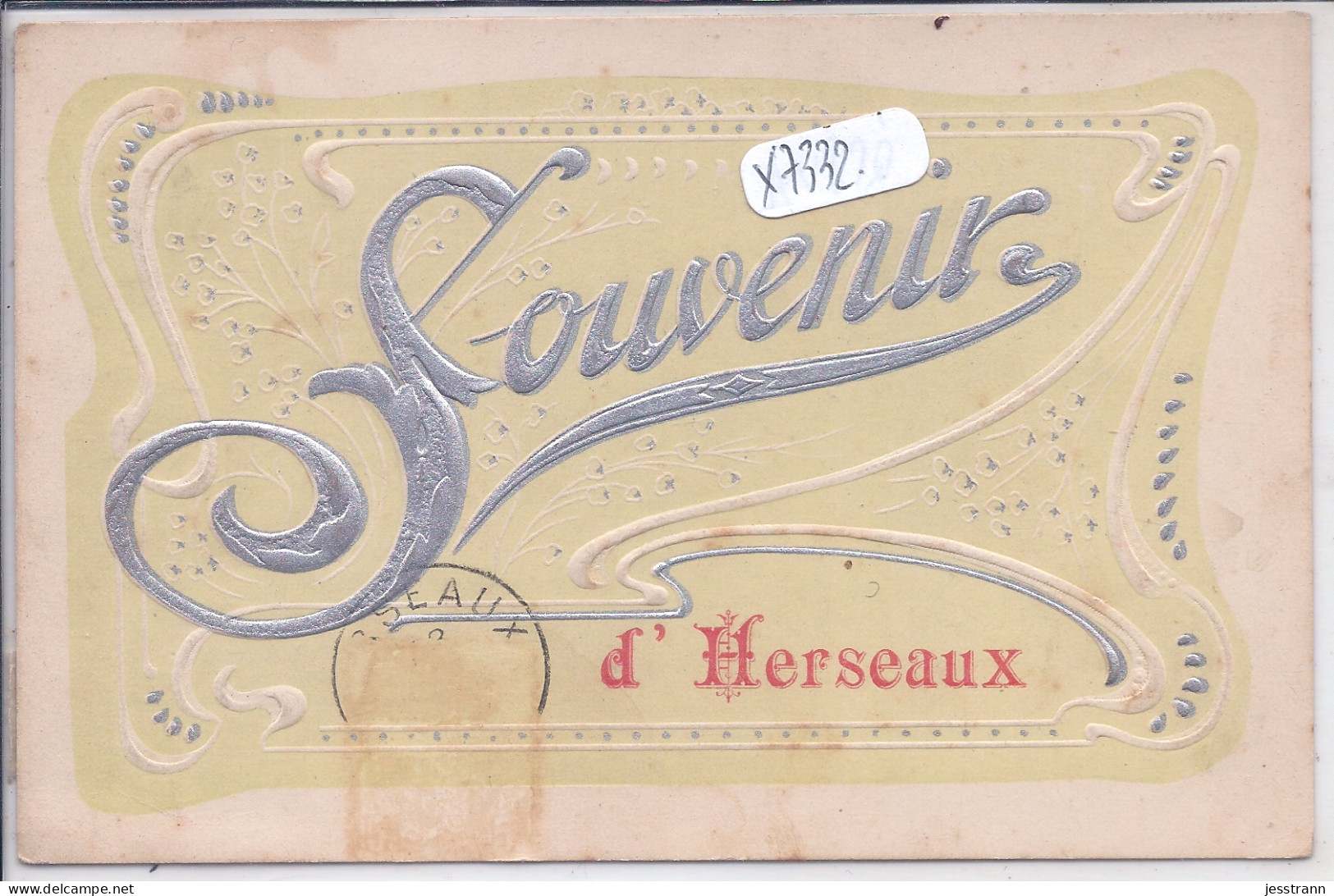 HERSEAUX- SOUVENIR D HERSEAUX- ART-NOUVEAU - Mouscron - Moeskroen