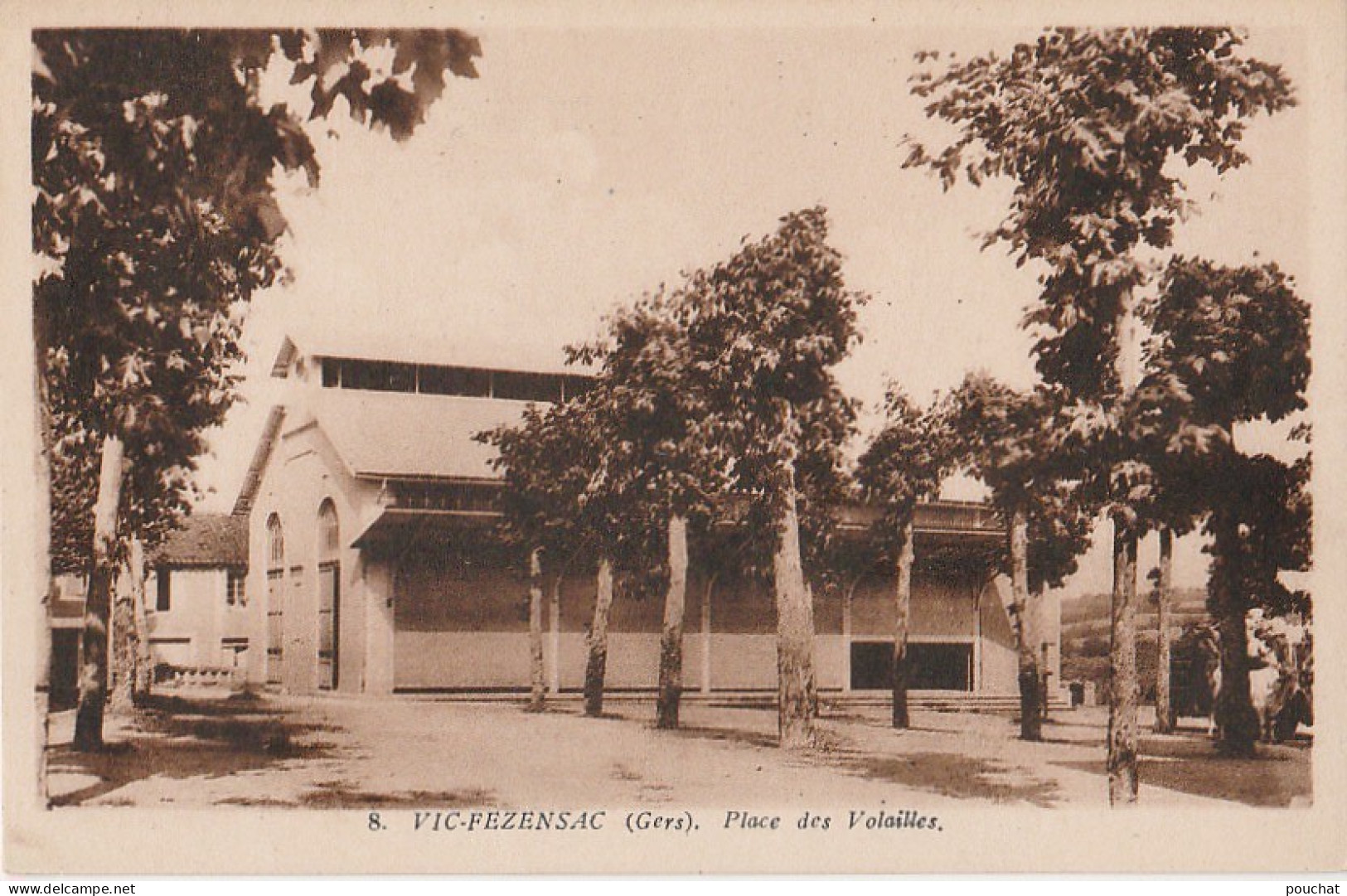 A25- 32) VIC FEZENSAC (GERS) PLACE DES VOLAILLES - (2 SCANS) - Vic-Fezensac