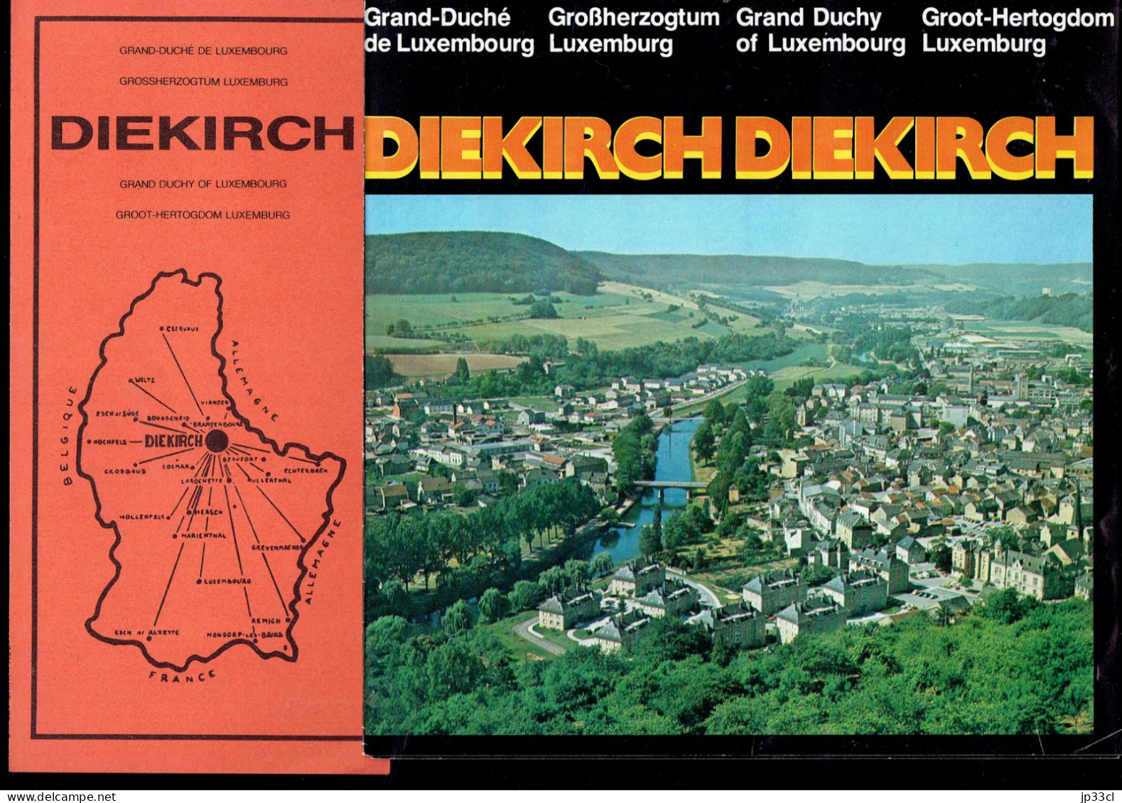 Souvenir D'un Séjour à Diekirch (Dépliant Touristique + Plan De La Ville) - Dépliants Touristiques