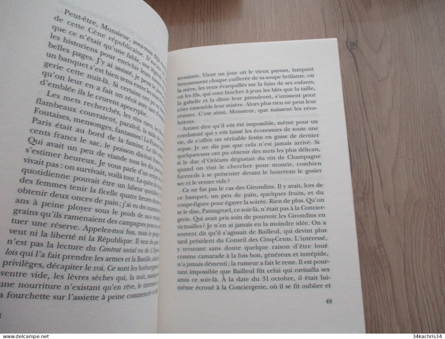 Envoi de François Henri Désirable Tu Montreras ma tête au peuple Gallimard 2013 1ère édition taché au dos 186p