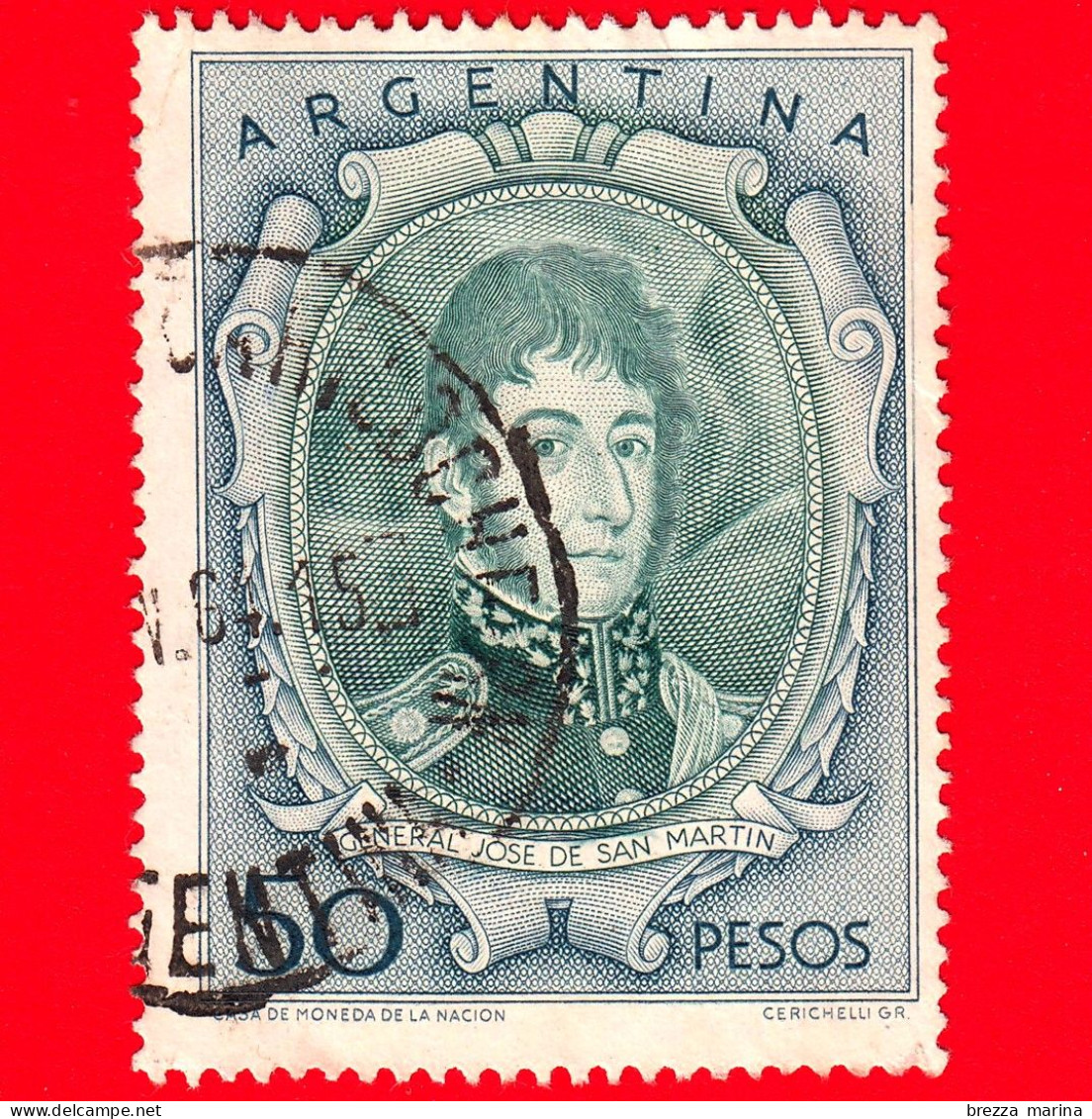 ARGENTINA - Usato - 1963 - José Francisco De San Martín (1778-1850) - 50 - Used Stamps