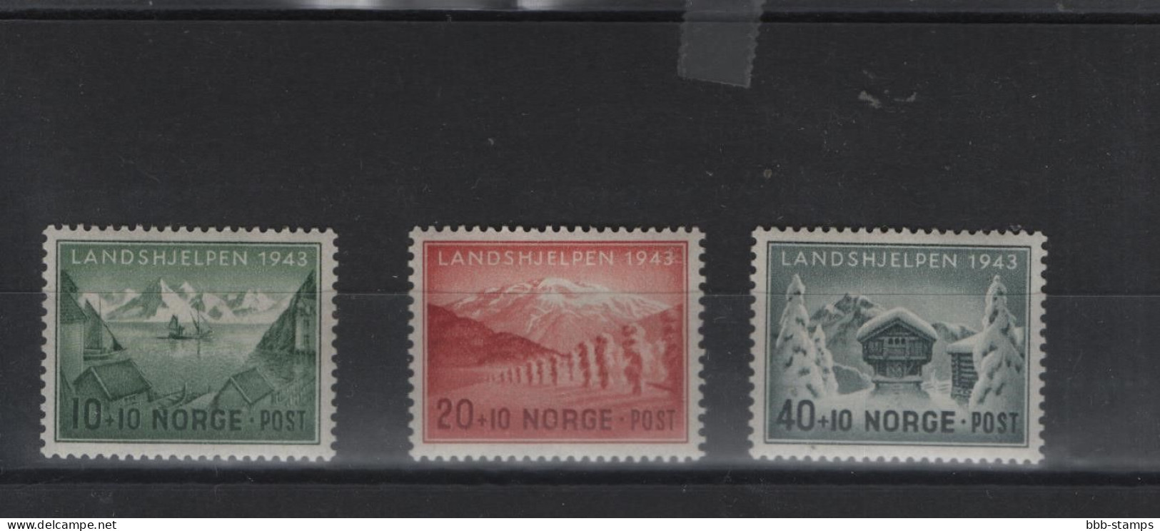 Norwegen Michel Cat.No.  Mnh/** 252/254 - Unused Stamps