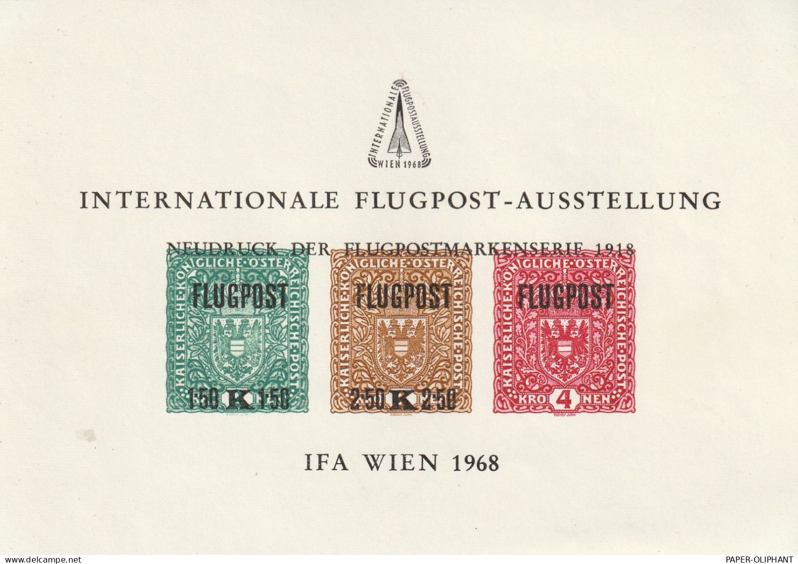 ÖSTERREICH - 1968, IFA Wien - Proeven & Herdruk