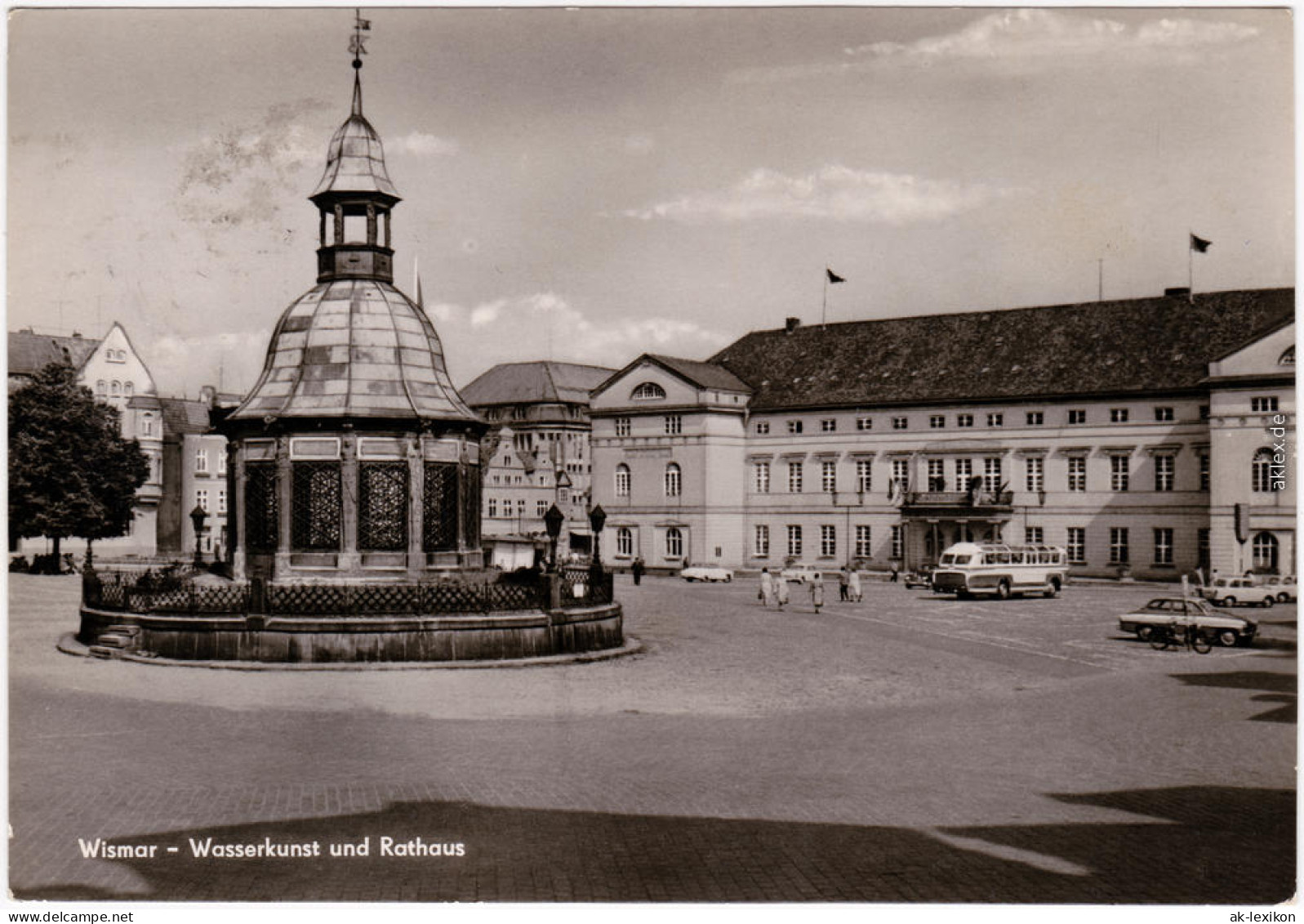 Wismar Wasserkunst Und Rathaus 1969 - Wismar