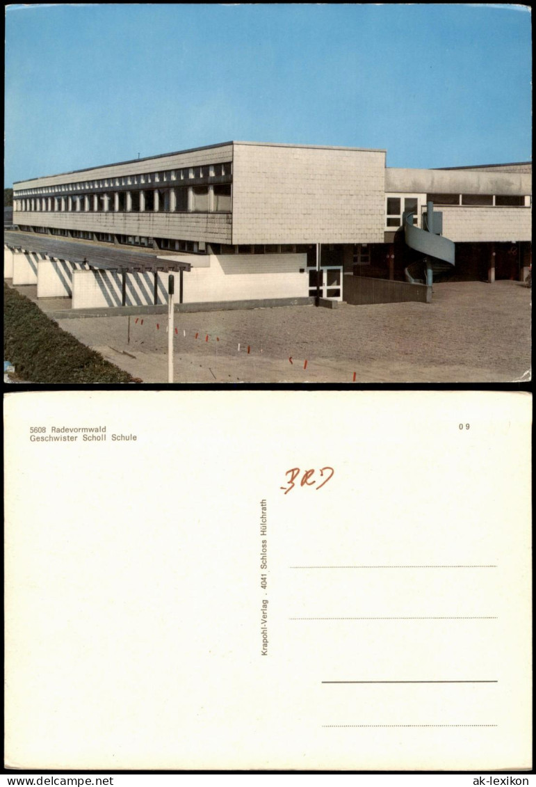 Ansichtskarte Radevormwald Geschwister Scholl Schule 1970 - Radevormwald