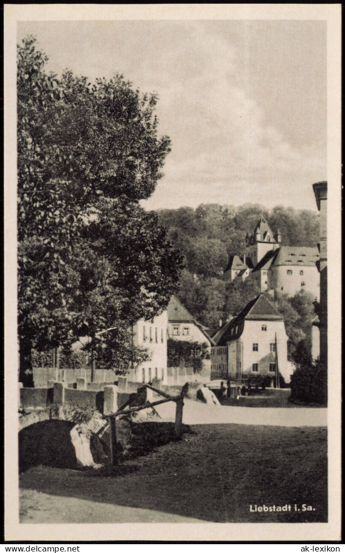 Ansichtskarte Liebstadt Stadtpartie 1932 - Liebstadt